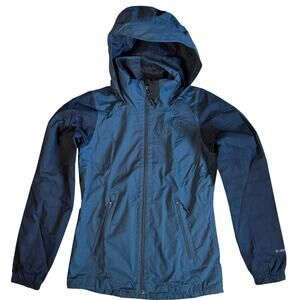 The North Face Blue Rain Jacket Hooded Running Jogging Walking Women's XS